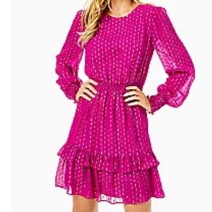 Lilly Pulitzer Dotti Silk Dress sz 6 NWT